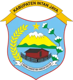 Coat of arms of Intan Jaya Regency