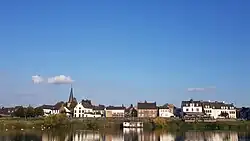 Eijsden viewed from Lanaye across the Meuse