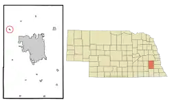 Location of Malcolm, Nebraska