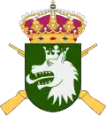 Coat of arms of the regiment from 1977 to 1982 and the Lapland Ranger Group (Lapplandsjägargruppen) from 2000 to 2016.