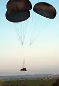 Aérolargage of a VBL of the 1st Parachute Hussars Regiment.
