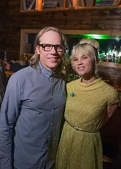 Late Night Alumni at Nextdoor in Honolulu, Hawaii on October 10, 2014. (l-r: John Hancock, Becky Jean Williams)