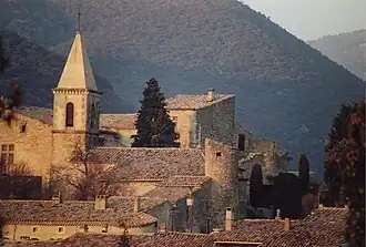 A view of the old village of Le Pègue