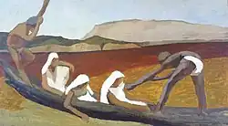 Maurice Le Scouëzec. A canoe In Madagascar