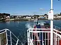 The Strangford Ferry Terminal seen from the ferry