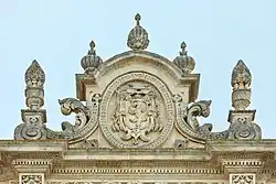 Pediment of the Northern façade
