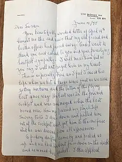 Letter from Frank McGill