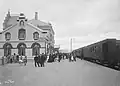 Train at Levanger station in 1907.