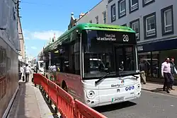 LibertyBus Sigma 8 in St Helier, Jersey in June 2024