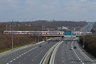 Railway bridge over the Francilienne