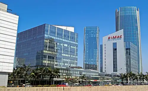 Financial center in Lima.