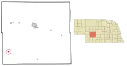Location of Wallace, Nebraska