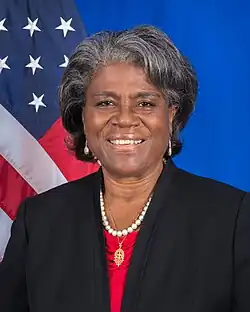 Linda Thomas-Greenfield U.S. Ambassador to the United Nations (announced November 24)[90]