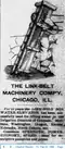 Link-Belt Box Water Elevator Irrigation System, Advertisement in Chadron Record, Feb 22 1895