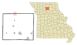 Location of Browning, Missouri