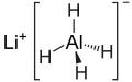 Wireframe model of lithium aluminium hydride