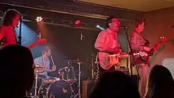 Little Junior performing in Toronto in November 2024. Left to right: Zoe Grossman, Chai Elliott-Armstrong, Rane Elliott-Armstrong, Jackson Beyer