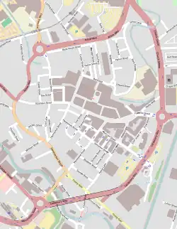 Burnley Mechanics is located in Burnley town centre