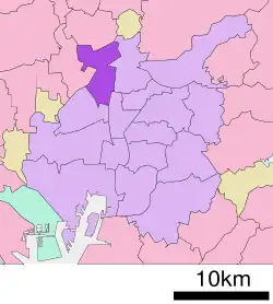 Location of Nishi in Aichi