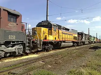 Locomotives formerly owned by U.S. railroad companies now in Brazil