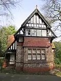 Lodge, Reynolds Park, Church Road, Woolton (1883; Grade II)