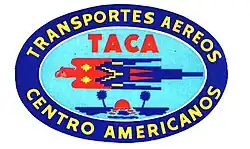 A logo reading "Central American Air Transports" in Spanish with a red and blue bird in the center
