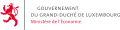 Logo of the government of Luxembourg featuring a red lion