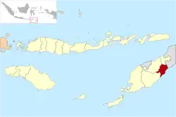 Location within East Nusa Tenggara