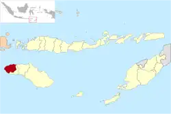 Location within East Nusa Tenggara