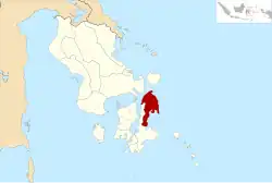 Location within Southeast Sulawesi