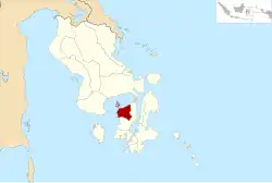 Location within Southeast Sulawesi