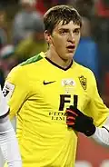 Budkivskyi playing for Anzhi Makhachkala