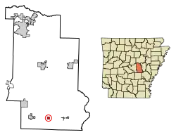 Location in Lonoke County, Arkansas