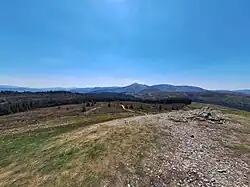 Lord's Seat summit looking toward Grisedale Pike.