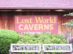 Sign on front of building