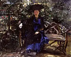 Portrait of Mrs. Kaumann (1911), oil on canvas, 99 x 120&nbsp;cm., Kunsthalle Kiel