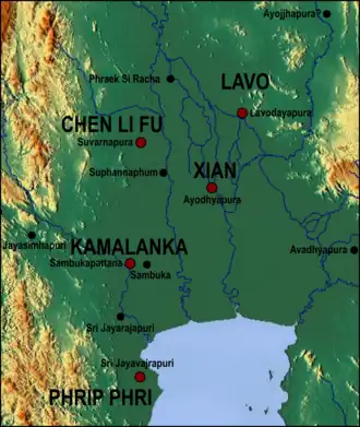 Lower Menam Valley in the 13th century