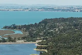 Parau seen from the Arataki Visitor Centre