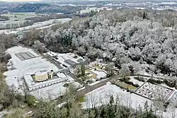 Aerial view of Dagstuhl Castle.