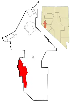 Location of Smith Valley, Nevada