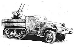 A sketch of the side view of the M13 MGMC.