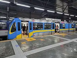 Car body with doors open