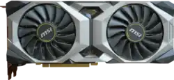 Nvidia GeForce RTX 2080 VENTUS OC Edition, manufactured by board-partner MSI