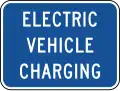D9-11bP Electric vehicle charging (plaque)