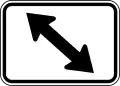 M6-5PL Double Diagonal Left Directional Arrow