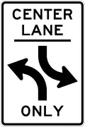 R3-9b Two-way left turn only (post-mounted)