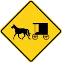 W11-14 Horse-drawn vehicles