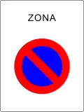 22b)&nbsp;— No parking zone