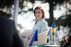 Image 2Maia Sandu at Batumi International Conference, on 19 July 2021. (from History of Moldova)