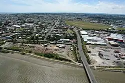 Whanganui River Bridge View from Helicopter